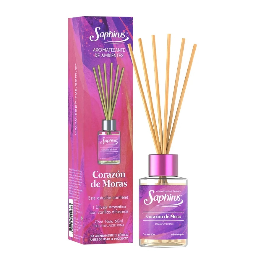 DIFUSOR CORAZON DE MORAS 60ML